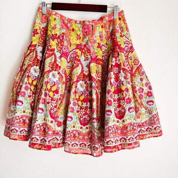 Jones Wear Jeans Floral Paisley Print Mini Skirt - Picture 5 of 7